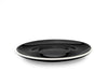 6 x BLACK 10oz Cup & Saucer