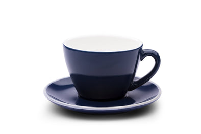 6 x MIDNIGHT BLUE 12oz Cup & Saucer